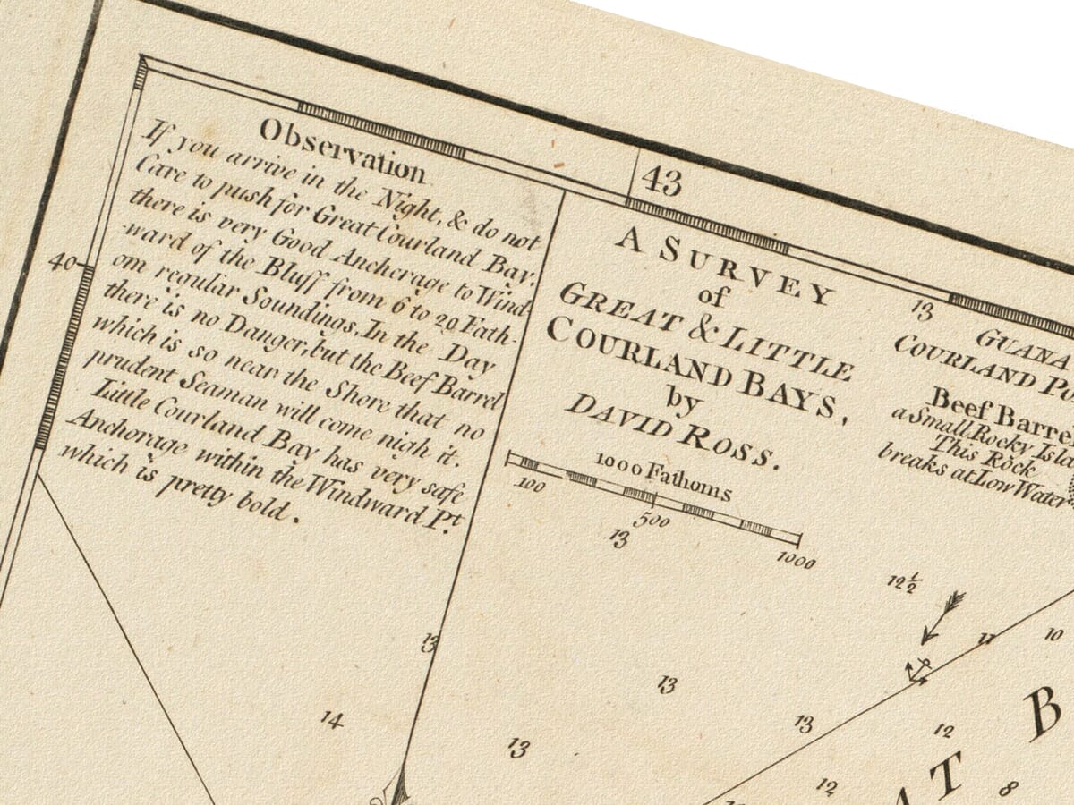 Detail from an old map of Tobago