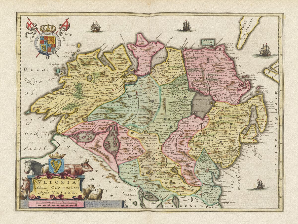 Old Maps Northern Ireland Ireland – Ulster – The Old Map Company