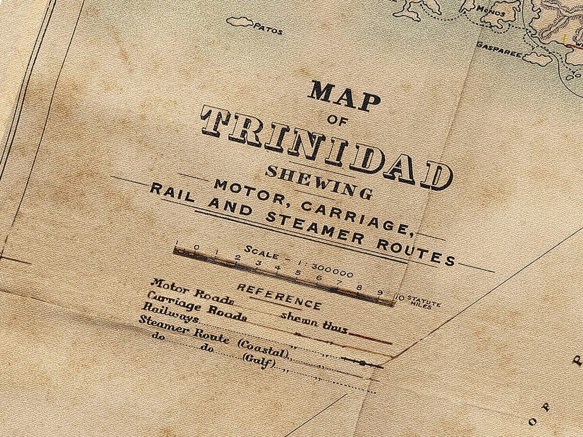 old trinidad map detail