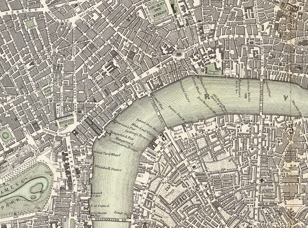 old london city 1843 london sduk detail