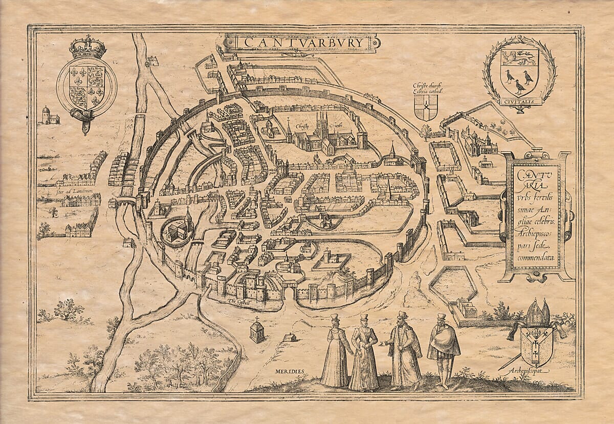 Old Town Plan Cantrbury