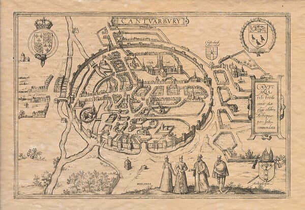 Old Town Plan Cantrbury