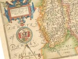 Saxton Map Nottinghamshire Detail