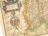 Saxton Map Nottinghamshire Detail