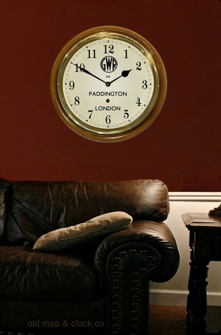 Paddington Station Clock LWA - The Old Map Company