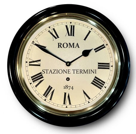 Rome Retro Station Clock