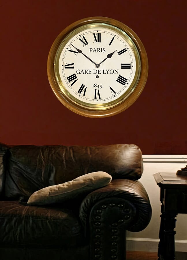 LWR De Lyon Clock On Wall