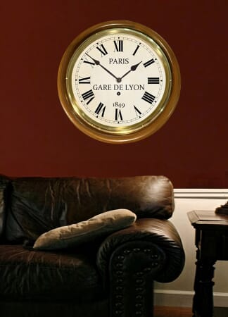 LWR De Lyon Clock On Wall