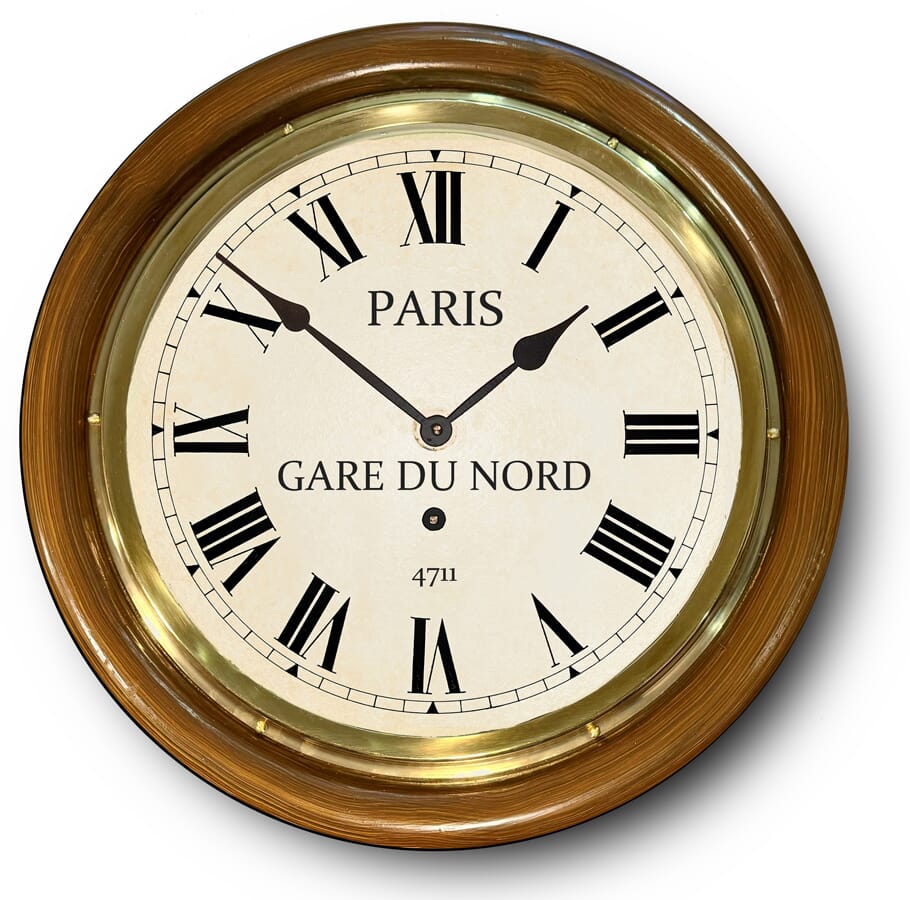 Named Personalised Clock Gare Du Nord