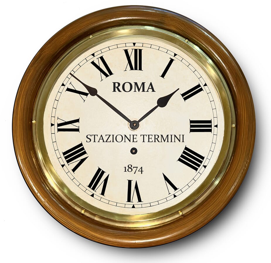 Large Rome Station Clock
