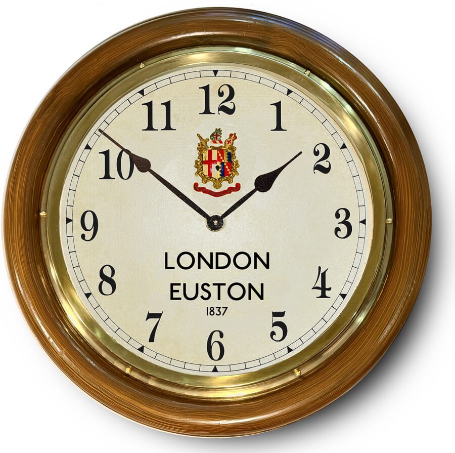 old Euston station clock large Arabic