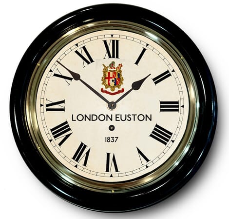 Old Railway Clock London Euston
