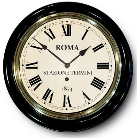 Roma Termini railway station clock