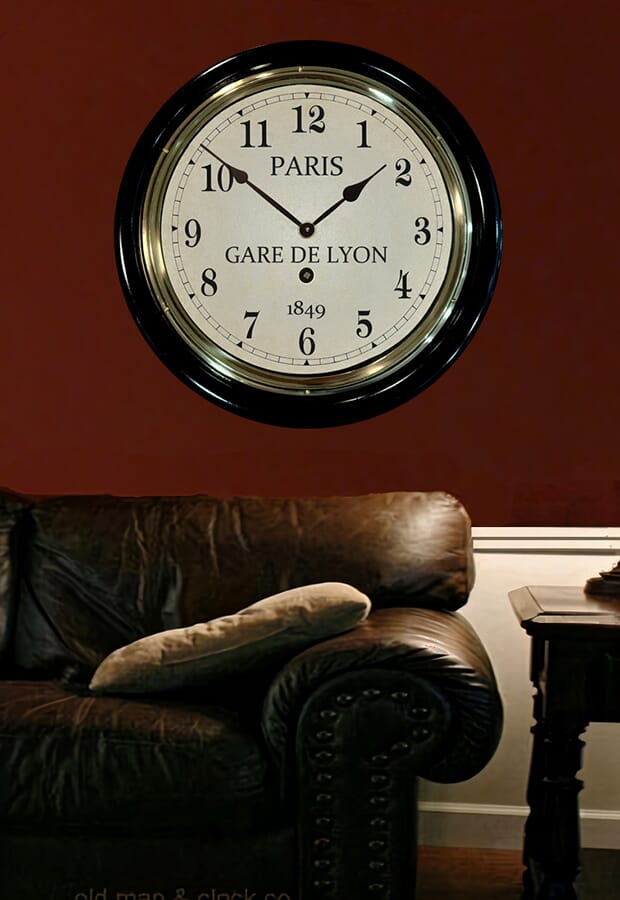 Paris Lyon Clock LBA Souvenir of Paris