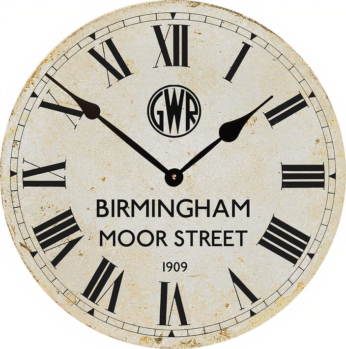 Birmingham Moor Street Old Clock Rproduction