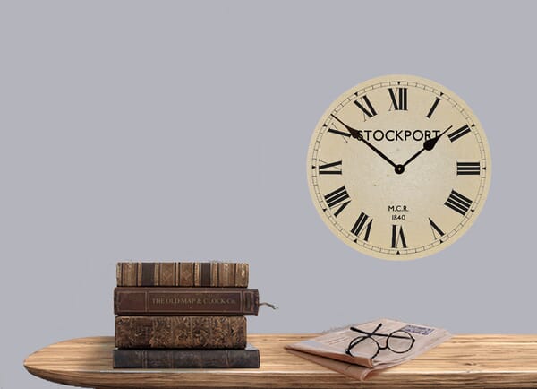 Stockport Station Medium Clock on Wall
