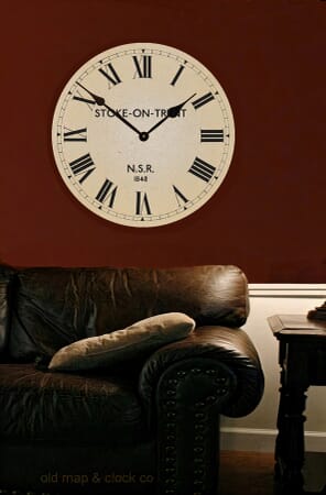 Stoke on Trent Old Station Clock Large on Wall