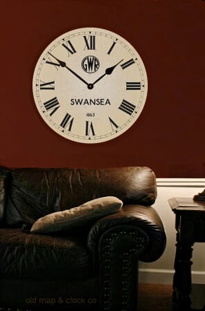 Swansea Old Station Clock Large on Wall