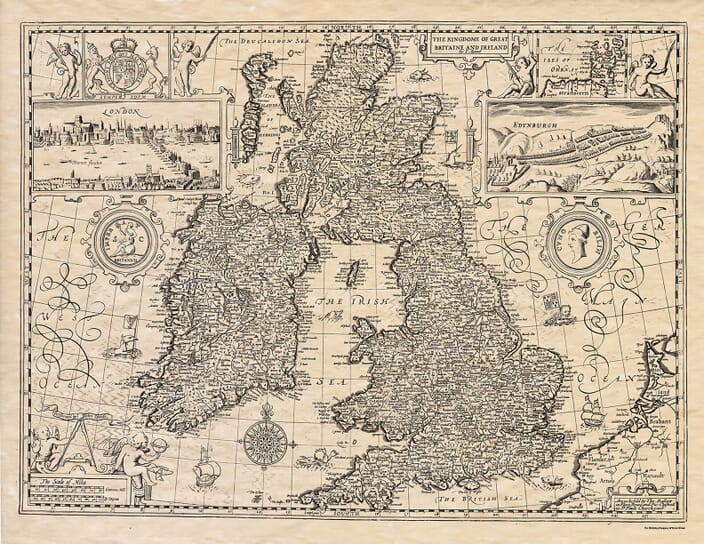 Great Britain Stuart Period Map