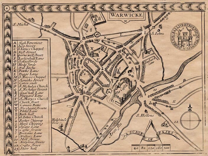 Warwick History old map