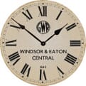 Windsor & Eaton Reproduction Railway Station Clock Souvenir of Windsor