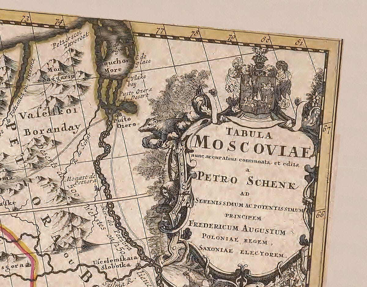 Tabula Moscoviae Russia Title-Piece