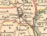 Detail from Vintage Map Devon by Benjamin Donn
