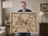 Coloured Edition Roman Empire Map shown for size representation