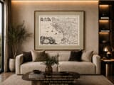 Framed Map of Albania