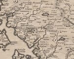 Old Map of Albania Detail
