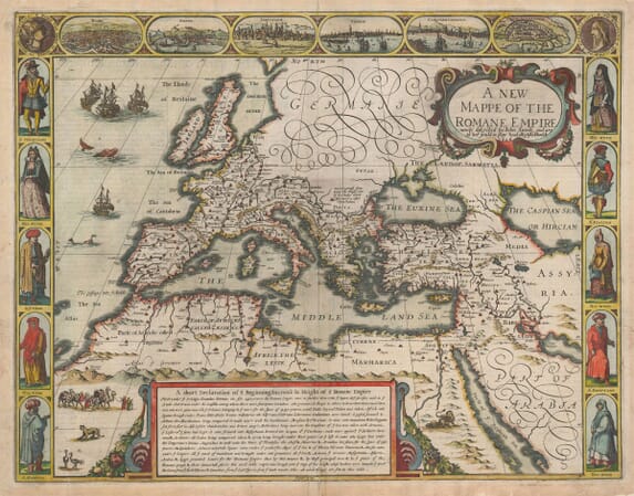 Reproduction Map Roman Empire