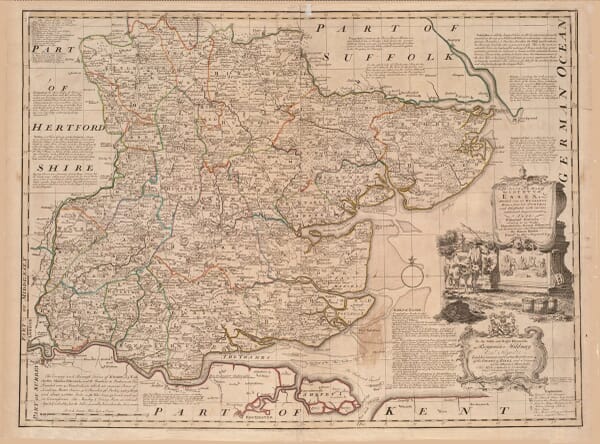 Vintage Map of Essex