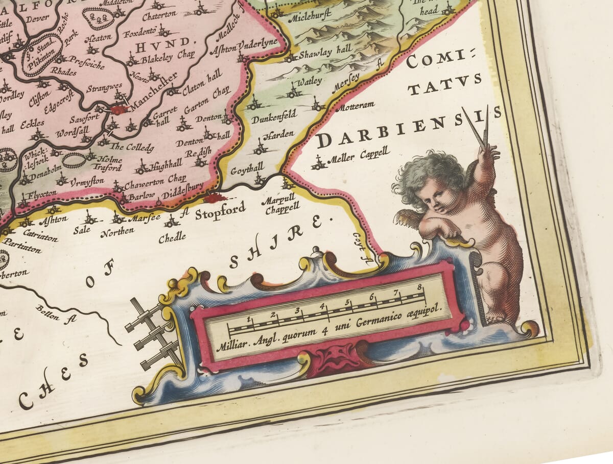 Detail from Early Map of Lancashire