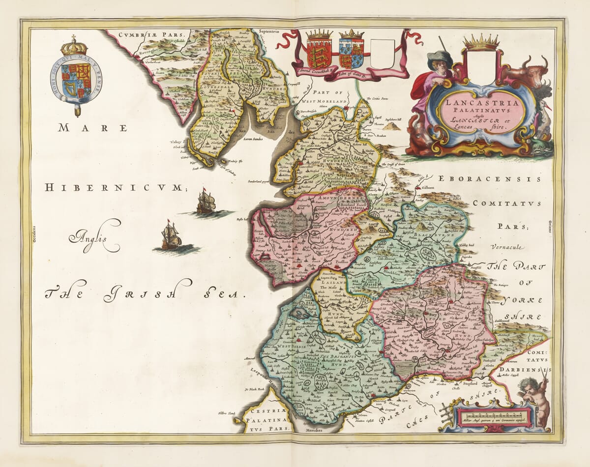 Early Map of Lancashire