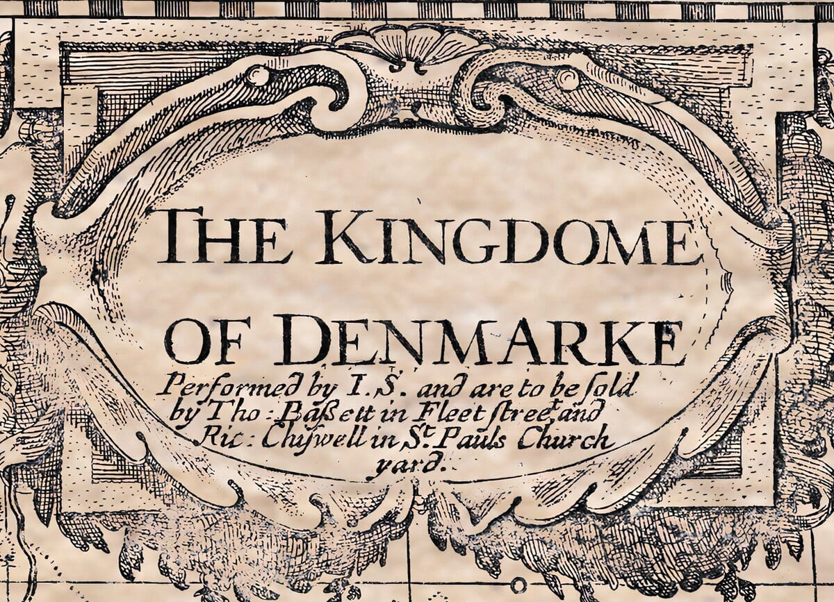 Old Map of Denmark Detail 1