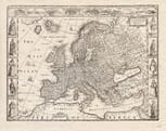 Old Map of Europe 1600
