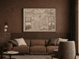 John Speed map of Europe shown framed in a living room