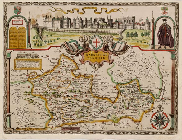 Vintage Map of Berkshire