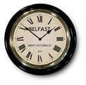 Beldast Railway Station Clock Black