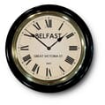Beldast Railway Station Clock Black