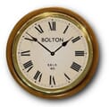 Bolton Station Wall Clock in Wood