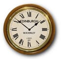 Edinburgh Railway Station Clock Wood