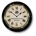 Windsor and Eaton Station Clock Black Case