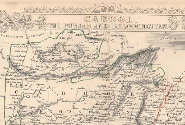 Detail from, Map of Afghanistan Title Piece