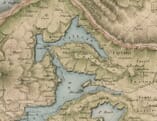 Old Map of Montenegro Detail