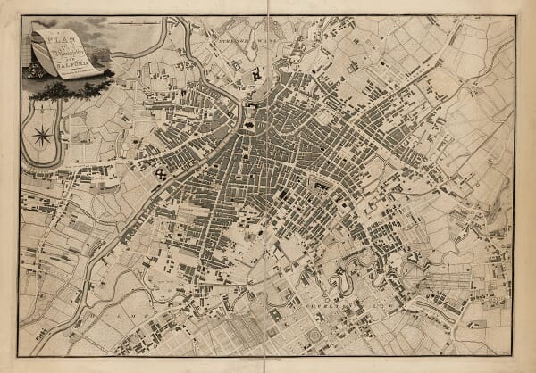 Old Town Plan of Manchester & Salford