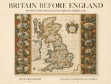 Old Map of Britain before England