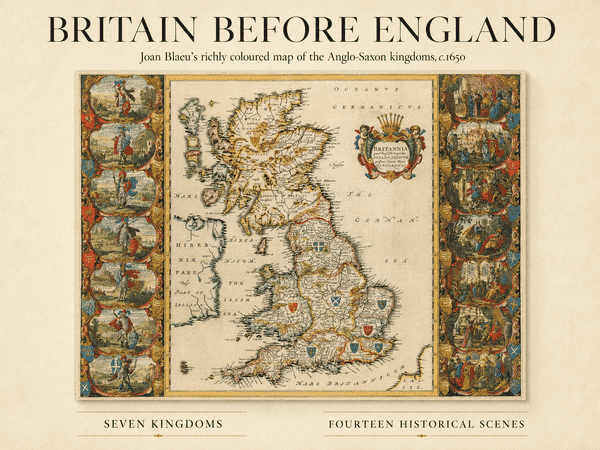 Old Map of Britain before England