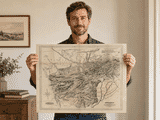 Man hold map of Afghanistan