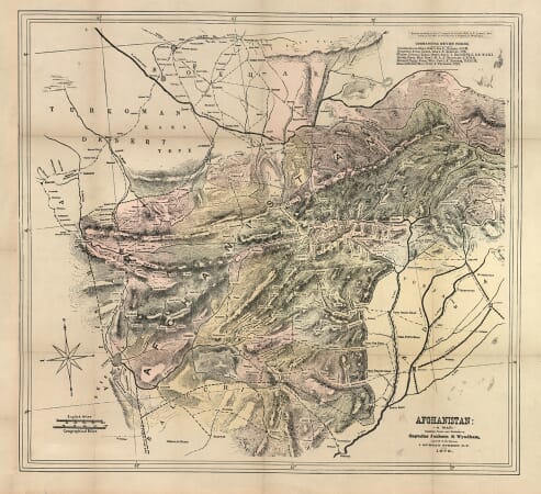 Old Map of Afghanistan – Jackson & Wyndham, 1879